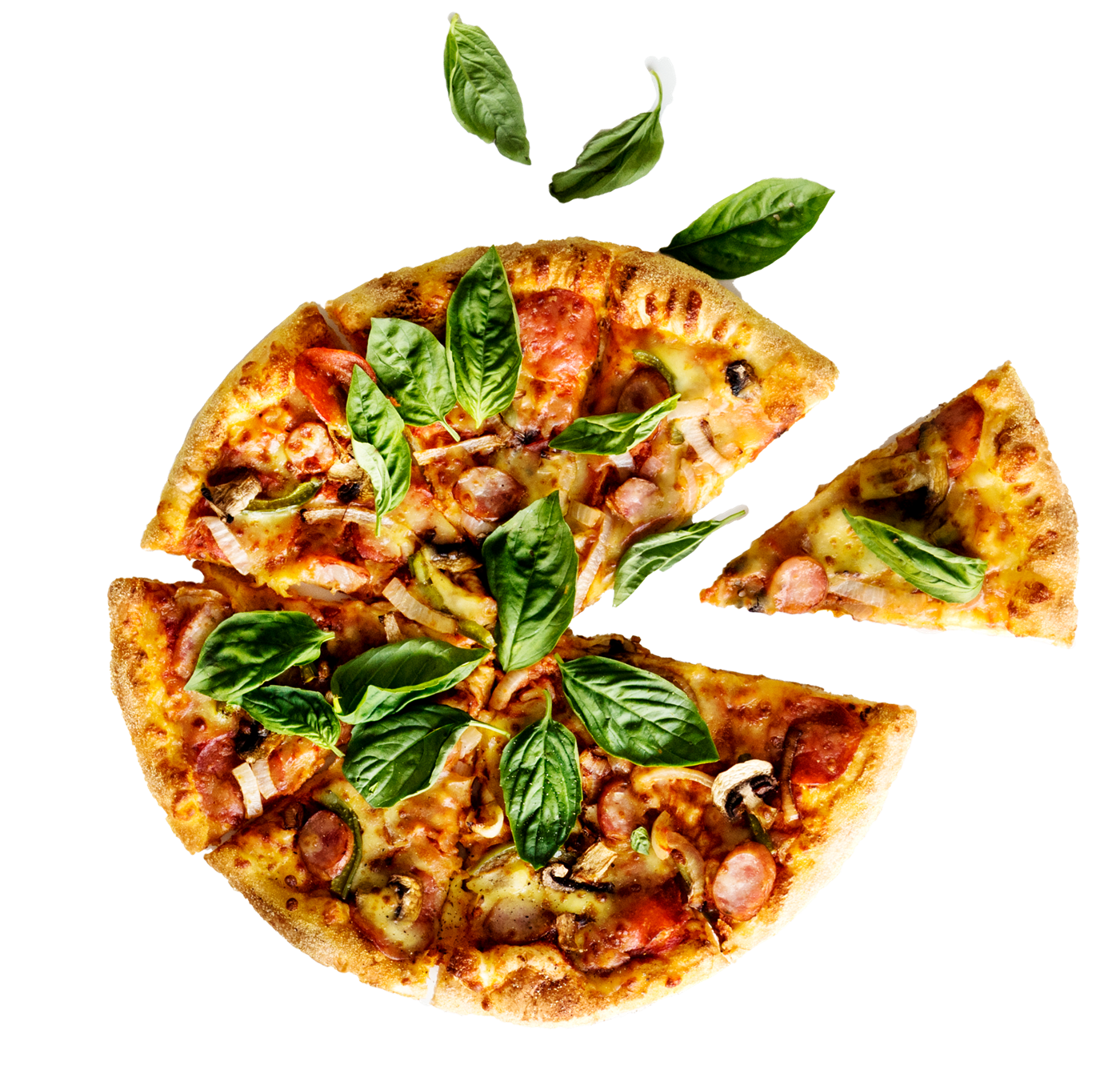 Pizza artesanal acabada de sair do forno
